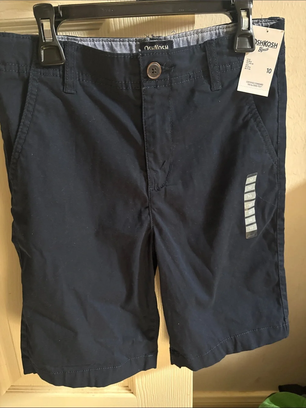 OshKosh B'gosh Navy Flat Front Boys' Chino Shorts